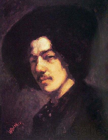 James Abbott Mcneill Whistler Portrait of Whistler with Hat Spain oil painting art